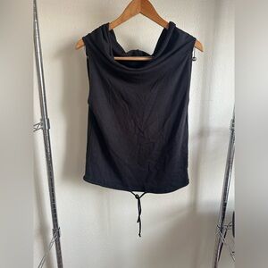 LANSTON Black COWL Neck and sleeveless.